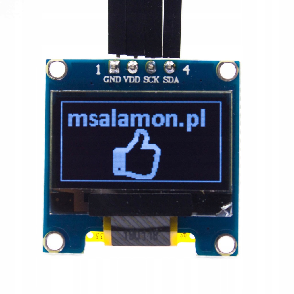 Wyświetlacz OLED 0,96" I2C Biały Arduino