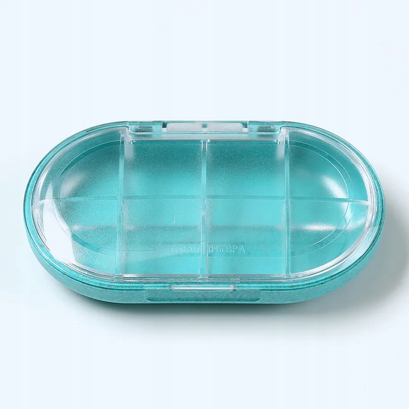 Portable Weekly Pill Organizer Pill Case 8 Grid