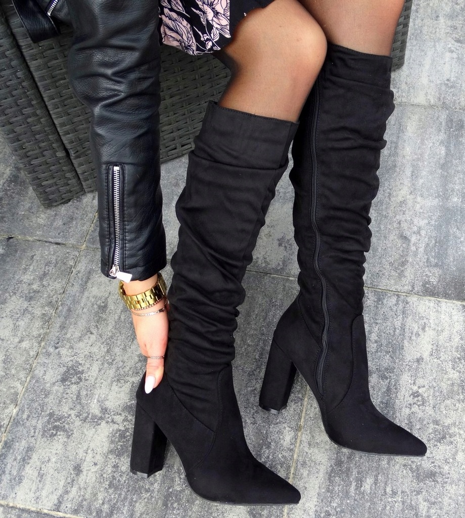 Купить Черные классические длинные женские ботинки Amour: отзывы, фото, характеристики в интерне-магазине Aredi.ru