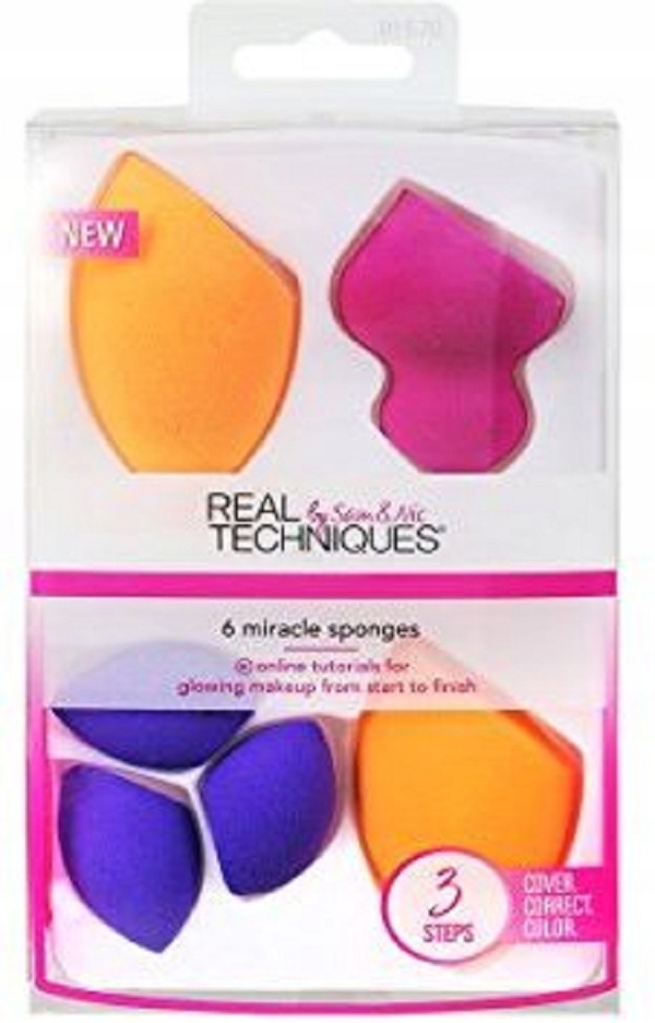 Real Techniques Miracle Sponges 3 Steps zestaw gąb