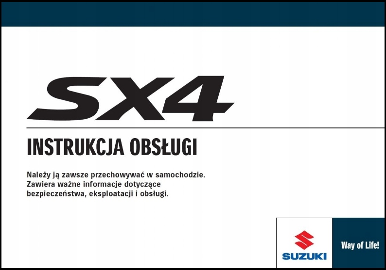 Polska Instrukcja Obsługi Suzuki Sx4 2006-2009 - 8420115110 - Oficjalne Archiwum Allegro