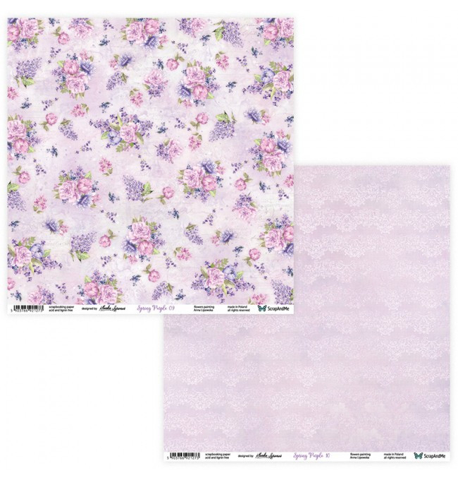 Spring Purple 09/10papier dwustronny 30,5x30,5cm S