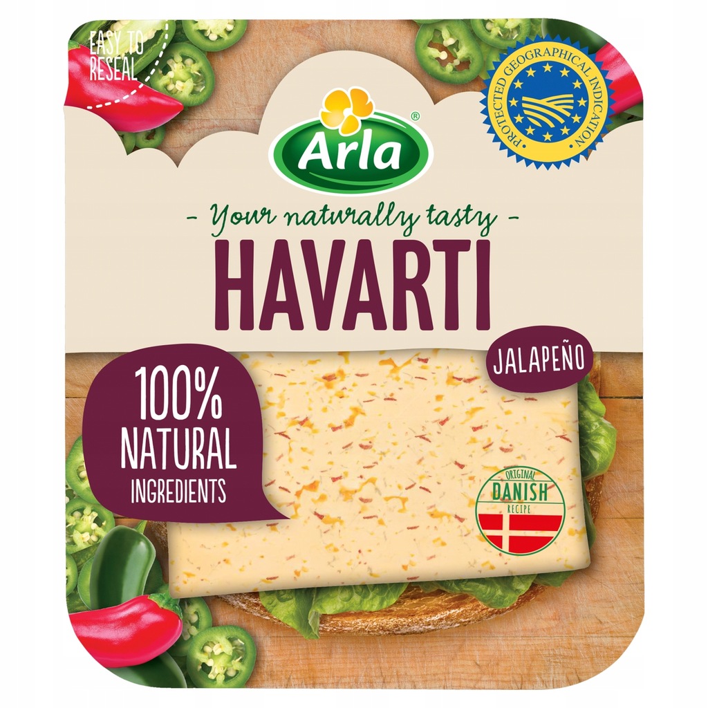 Arla Ser Havarti Jalapeno 150 g