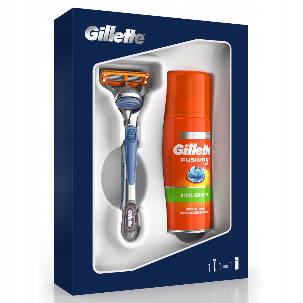 Zestaw z maszynką do golenia Gillette na prezent