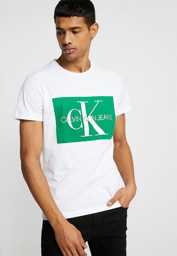 CALVIN KLEIN BIAŁY T-SHIRT MĘSKI KLASYCZNY M 1ZBA