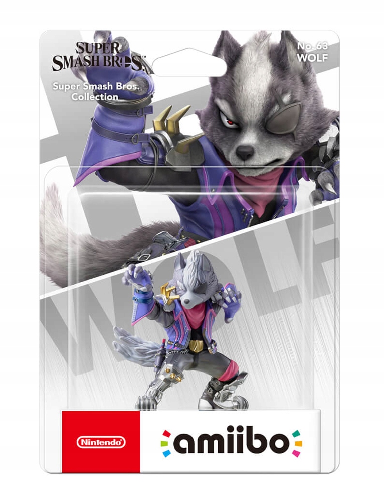 AMIIBO SUPER SMASH BROS WOLF NO.63 NINTENDO SWITCH