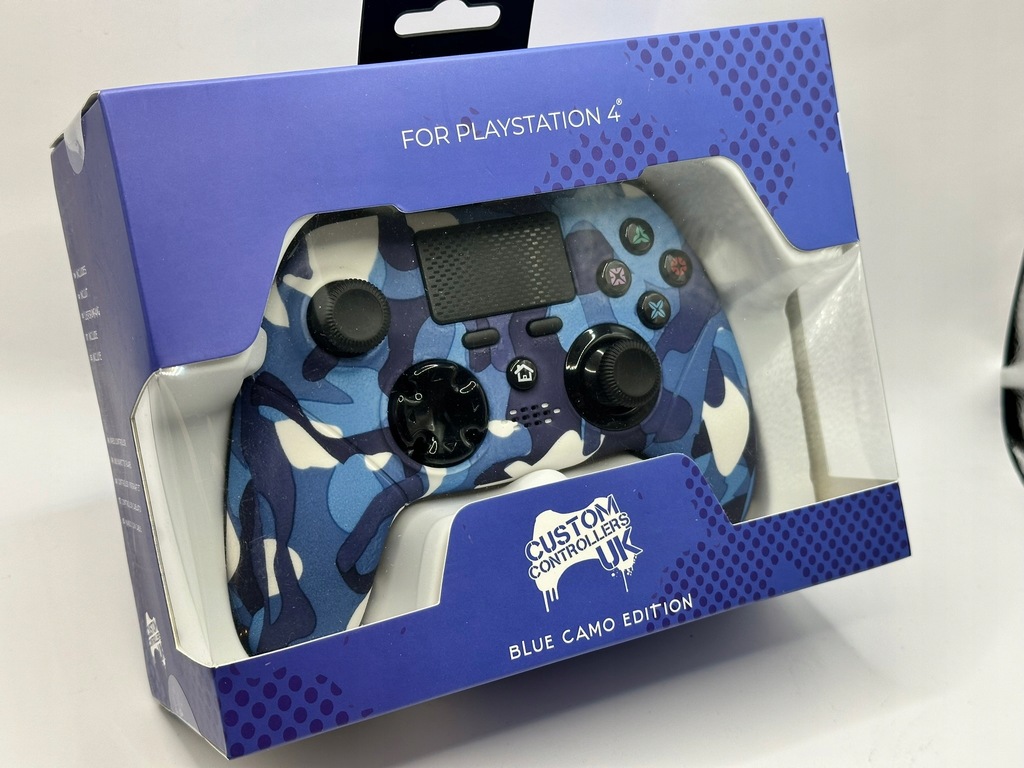 Pad przewodowy do PS4 Custom Controllers UK Blue Camo Edition