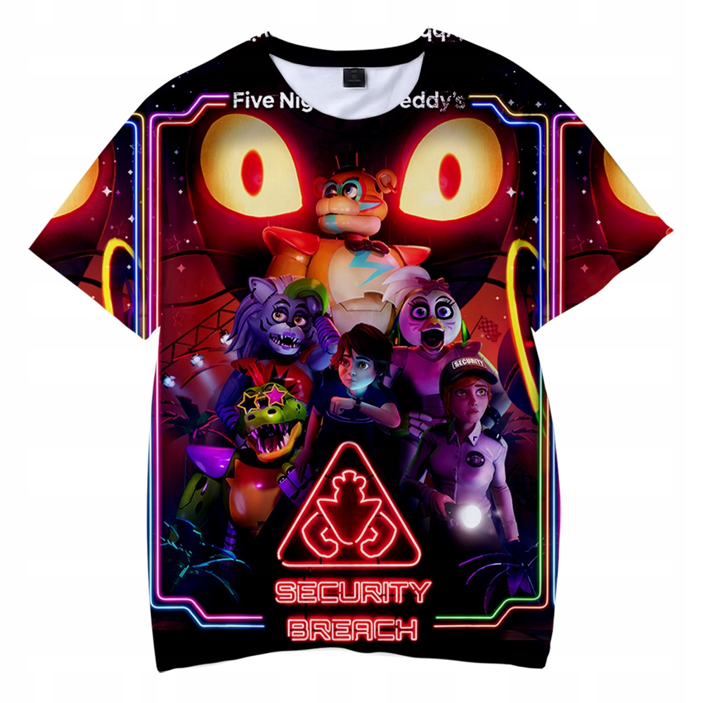 FNAF Security Breach Tshirt Gra Kids Krótki rękaw 11593667247