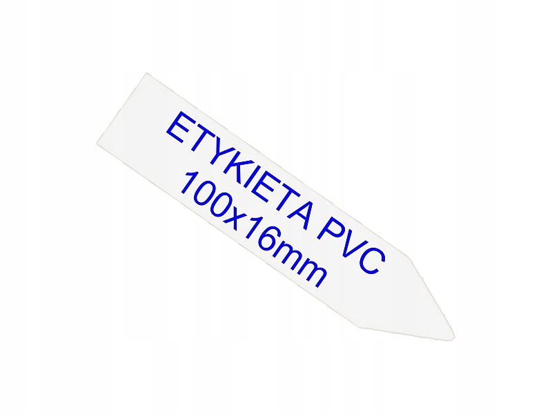 ETYKIETY WTYKANE PVC 100x16mm białe 50st do roślin