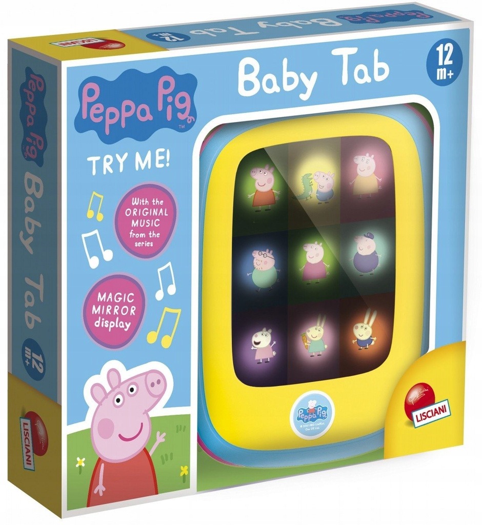 LISCIANI TABLET BABY TAB ŚWINKA PEPPA 12M+