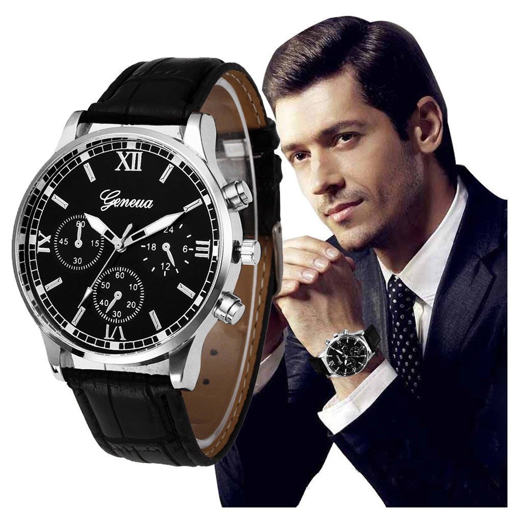 Купить Элегантные мужские часы GENEVA PREMIUM COLORS: отзывы, фото, характеристики в интерне-магазине Aredi.ru