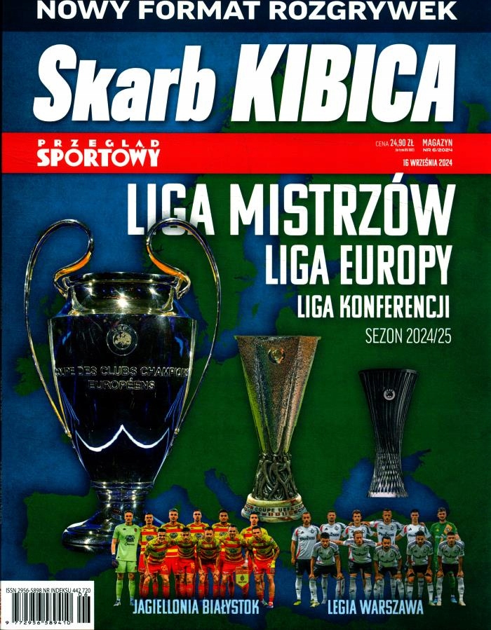 SKARB KIBICA 6 / 2024 LIGA MISTRZÓW, LIGA EUROPY, LIGA KONFERENCJI 2024/25