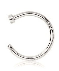 kolczyk kółko otwarte hoop do nosa tragus stalowe