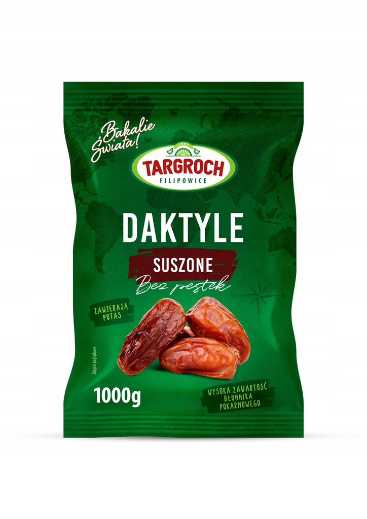 Daktyle bezpestkowe 1kg - TARGROCH