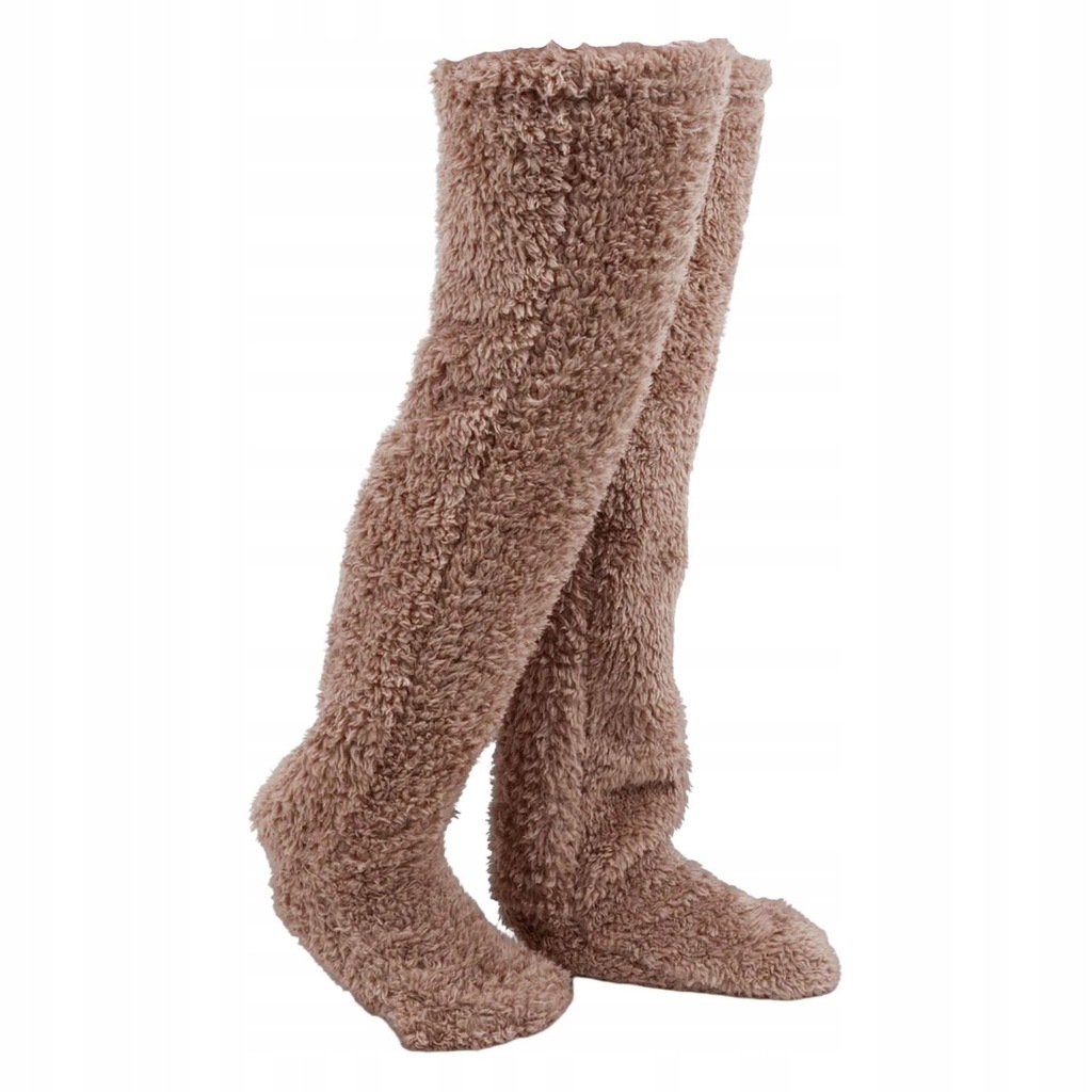Plush Leg Warmers Over Knee Fuzzy Socks Foot Wrap