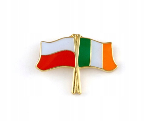 Przypinka pin wpinka flaga POLSKA-Irlandia