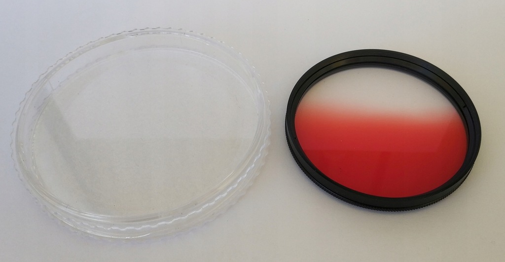 Filtr połówkowy czerwony RED śr. 72 mm LINK
