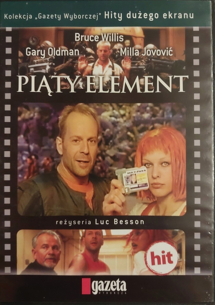 PIĄTY ELEMENT Bruce Willis, Milla Jovović film na DVD oryginal 125 min