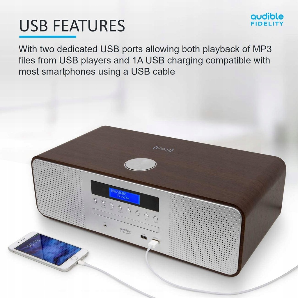 Купить Hi-Fi DAB BT USB MP3 стерео CD-плеер: отзывы, фото, характеристики в интерне-магазине Aredi.ru