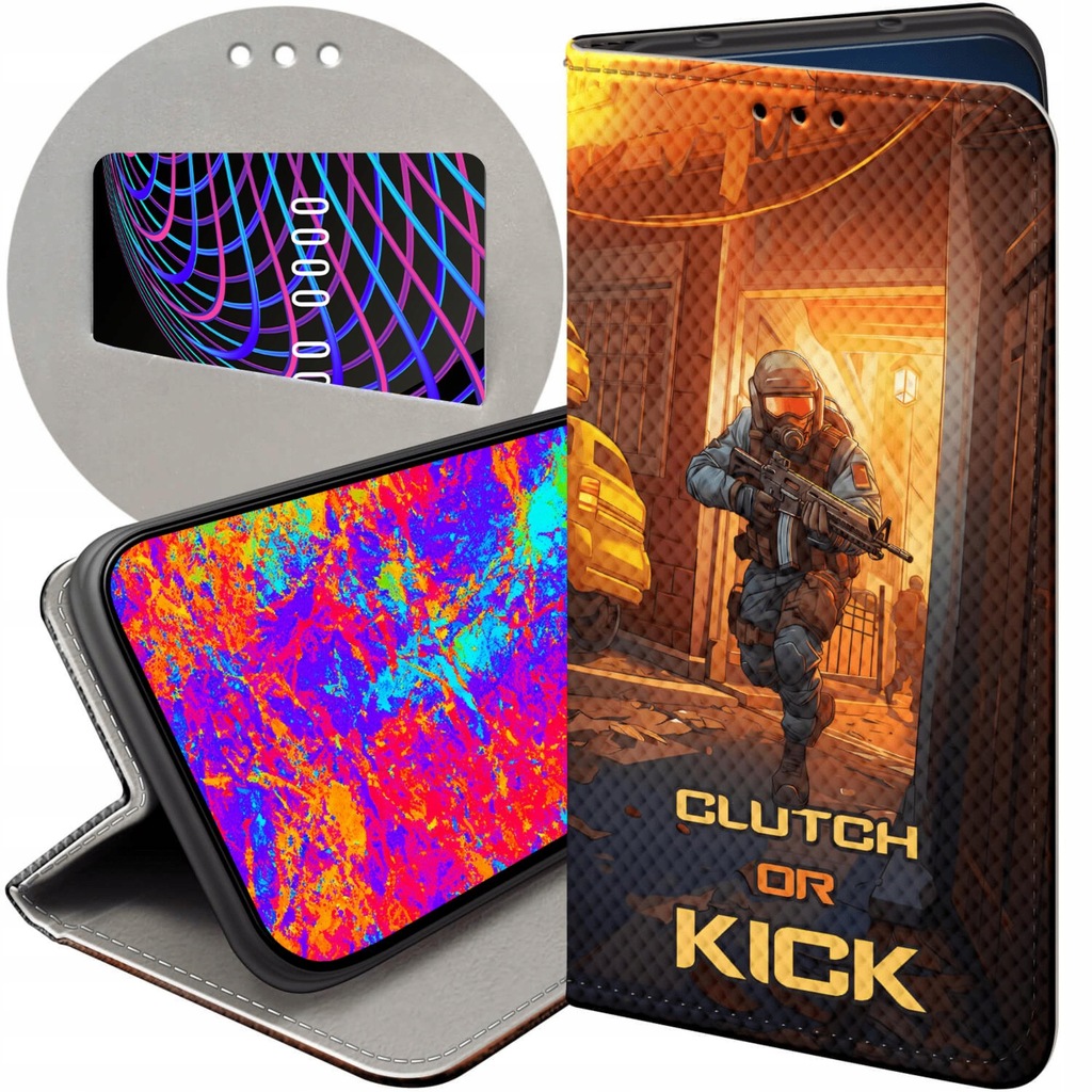 ETUI Z KLAPKĄ DO SAMSUNG GALAXY J3 2016 WZORY CS GO COUNTER-STRIKE FUTERAŁ