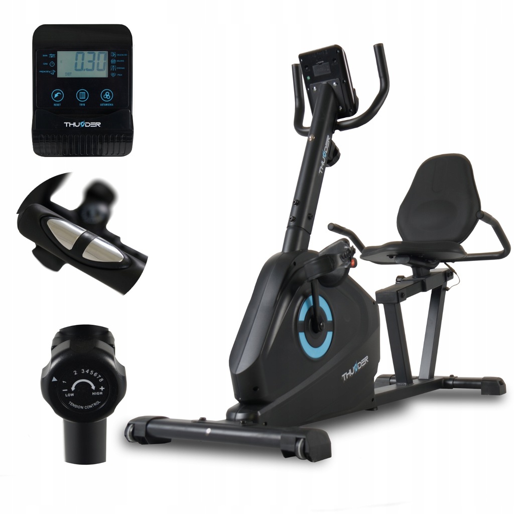 Rower treningowy poziomy THUNDER SPEED 11713284311