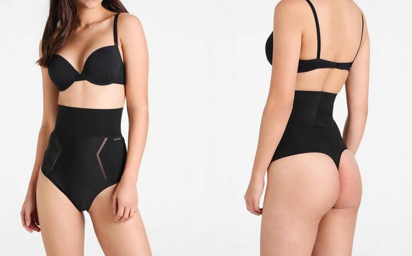 A09R025 CZARNE MODELUJĄCE STRINGI CALVIN KLEIN M