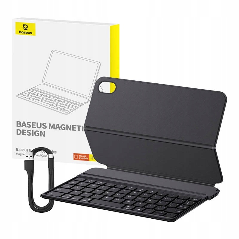 Magnetyczne etui z klawiaturą Baseus Brilliance Pad Mini 6 8.3" (czarn