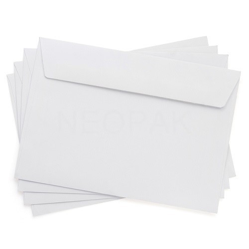 Koperty Papierowe Listowe Białe C6 50szt SK