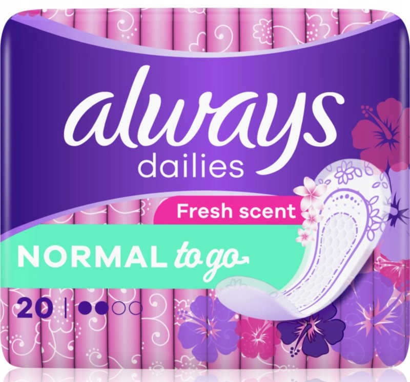 Always Dailies Normal To Go Fresh wkładki higieniczne 20 szt.