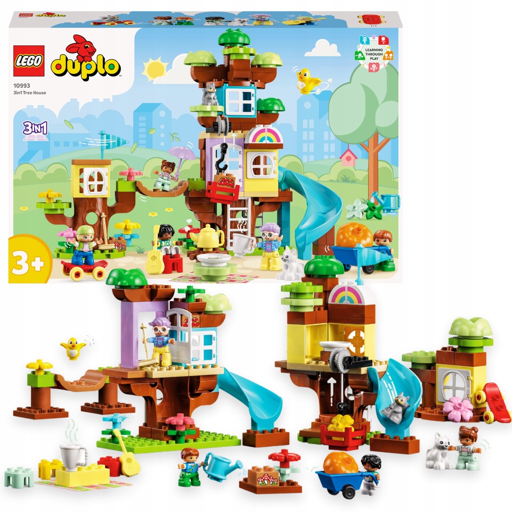 KLOCKI LEGO DUPLO DOMEK NA DRZEWIE 3W1 10993 5 FIGUREK 126 El. KLOCKI 3+