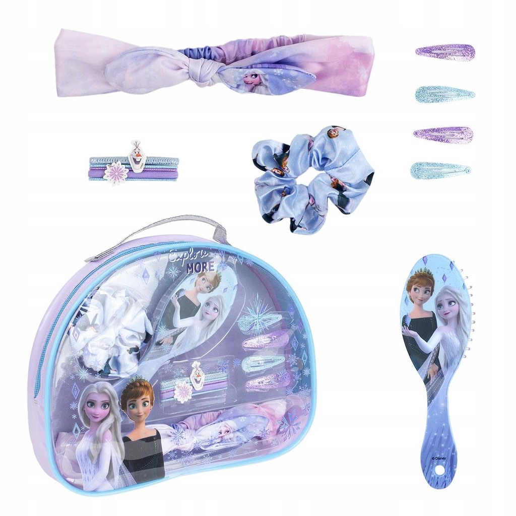 Kosmetyczka Frozen II z akcesoriami do włosów produkt licencyjny