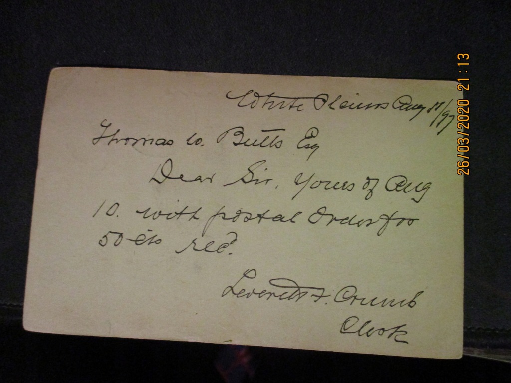 Купить Открытка ОТКРЫТКА 1897 США: отзывы, фото, характеристики в интерне-магазине Aredi.ru