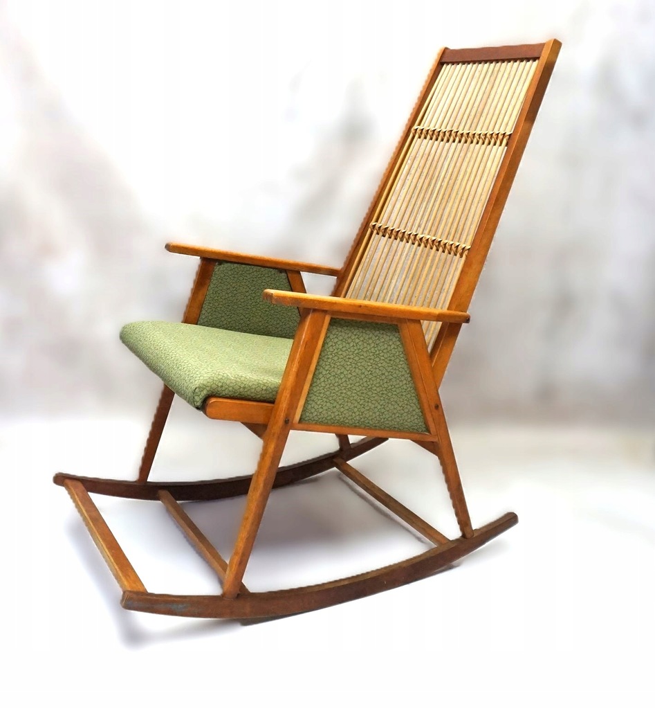 H-P BUJANY FOTEL NA PŁOZACH NA BIEGUNACH lata 60-te