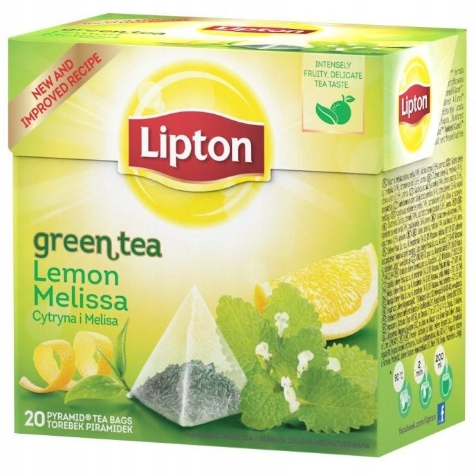 Herbata LIPTON PIRAMID zielona(20torebek ) Lem