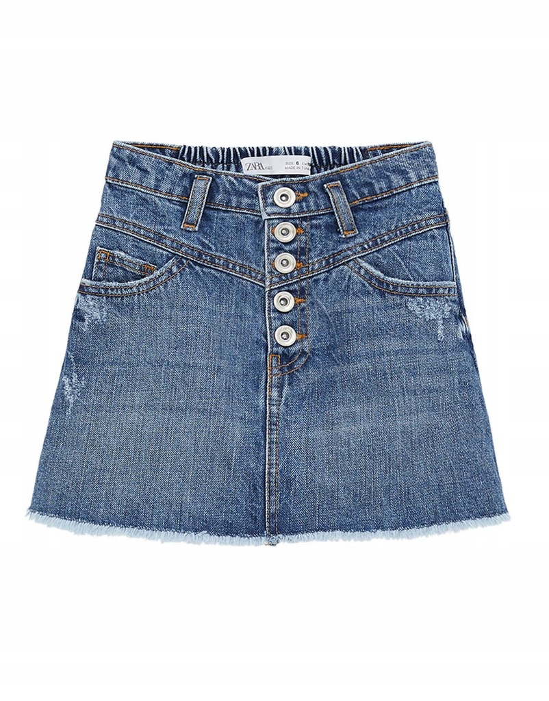 23T140 ZARA KIDS__MK4 SPÓDNICA JEANS GUZIKI__152