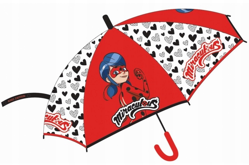 Parasolka parasol Miraculum Biedronka Czarny Kot