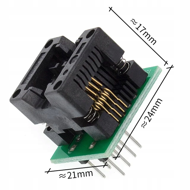 2PCS SOIC8 SOP8 To DIP8 EZ Programmer Adapter Socket Converter Module 150mil - Foto 11