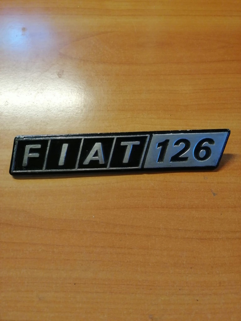 Emblemat Fiat 126p aluminiowy