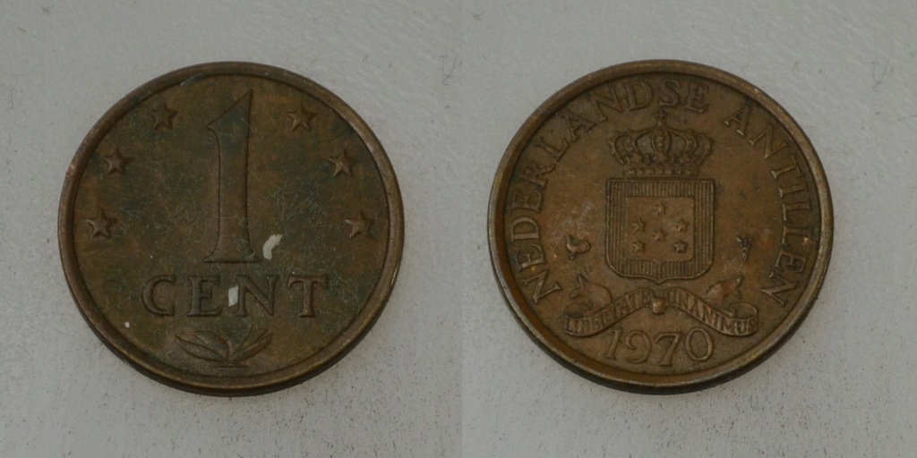 Antyle Holenderskie 1 Cent 1970 typ 2 od 1zl i BCM