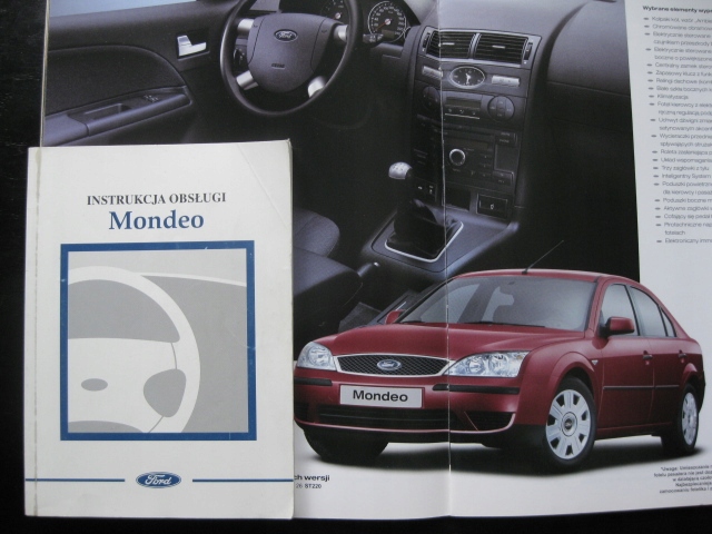 FORD MONDEO Mk3 Polska instrukcja Mondeo 0007