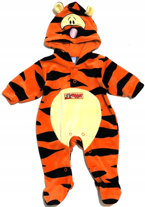 ST.BERNARD WELUROWY pajacyk TIGGER 0-3 M 50-56