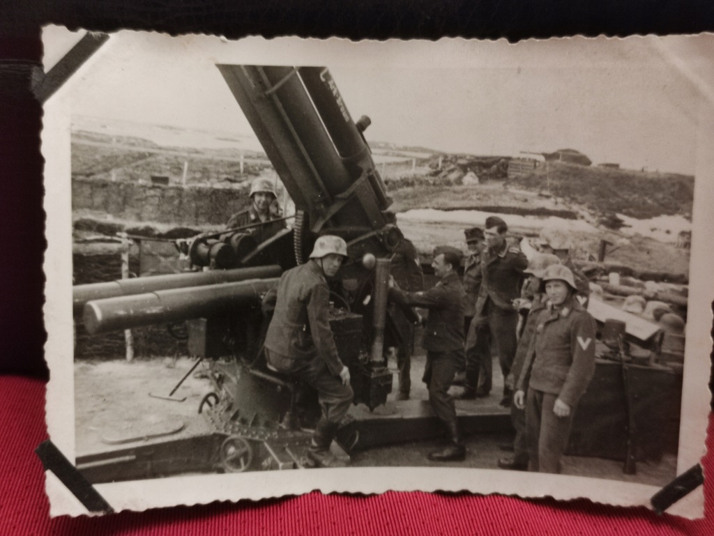 Stare Zdjęcie III RZESZA artyleria przeciwlotnicza
