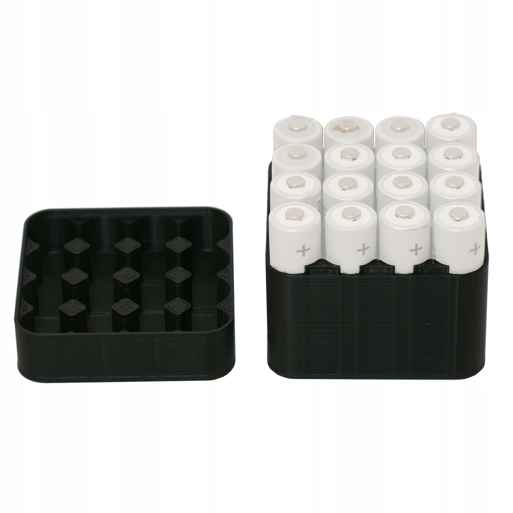 Organizer na baterie, box, pudełko, pojemnik 16 AA