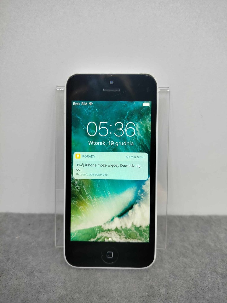 APPLE iPhone 5C 16GB 1GB RAM Apple A6 BIAŁY Sprawny OUTLET wyprzedaż #119