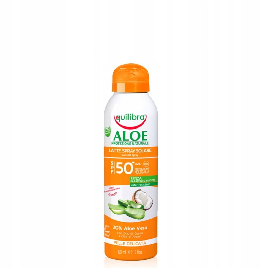 Equilibra Aloe Solare Mleczko SPF50 Spray 150ml