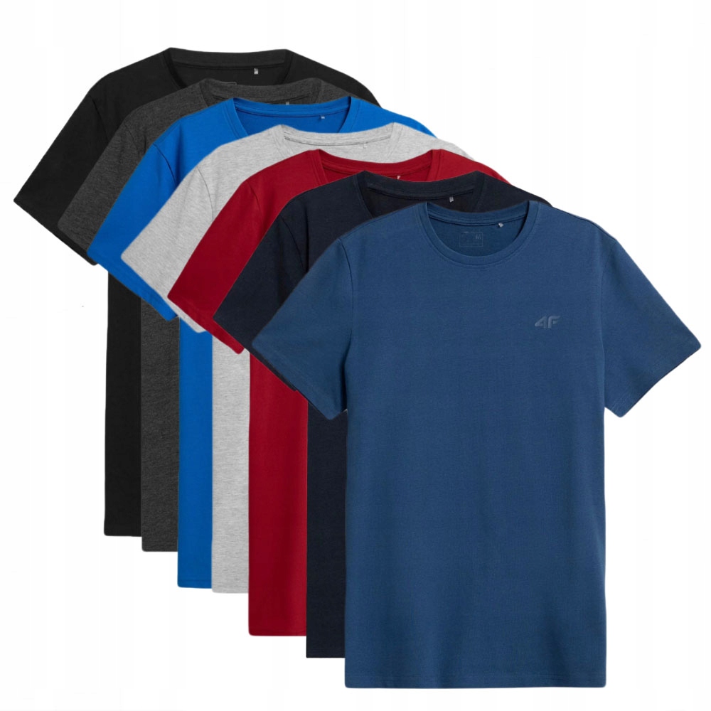 4F T-shirt Koszulki Męskie ZESTAW 7 szt L