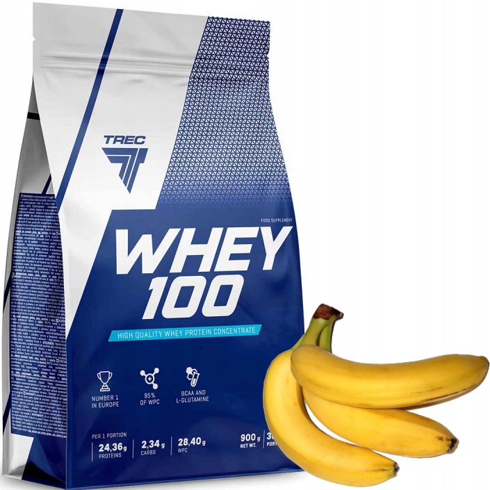 TREC WHEY 100 900g 100% BIAŁKO SERWATKOWE TANIO