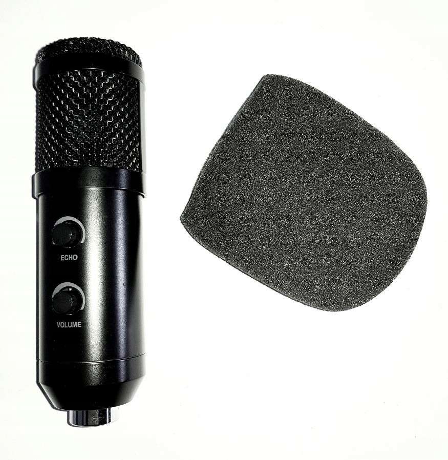 Mikrofon studyjny USB statyw pop filtr kosz BCM