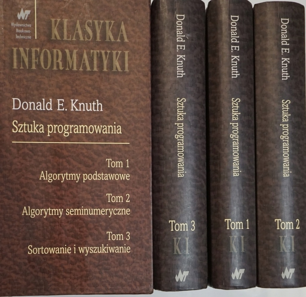 SZTUKA PROGRAMOWANIA KNUTH 1-3 KLASYKA INFORMATYKI