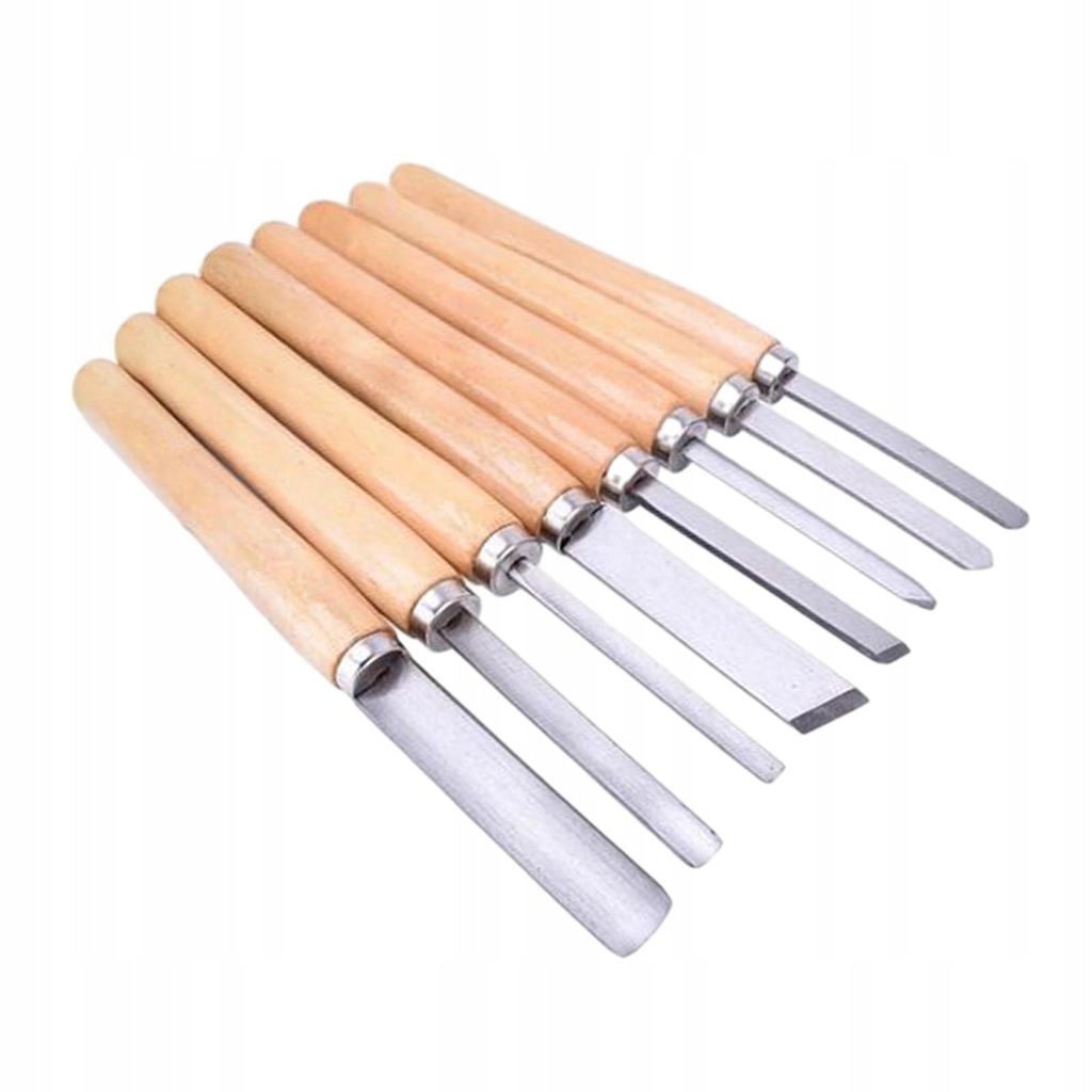 8Pcs Woodworking Turning Tool Gouge Lathe Tools Professional HSS Tool Set